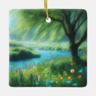 Wind in de Willow Keramisch Ornament
