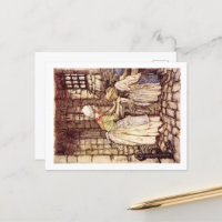 Wind in het briefkaart Willows