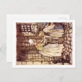 Wind in het briefkaart Willows (Voorkant / Achterkant)