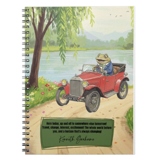 Wind in the Willows notebook Notitieboek (Voorkant)