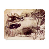 Wind in Willows Fridge Magnet Magneet (Horizontaal)