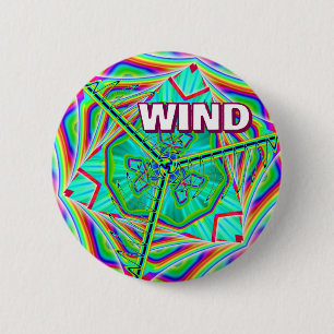 Wind (je kunt het woord veranderen) ronde button 5,7 cm