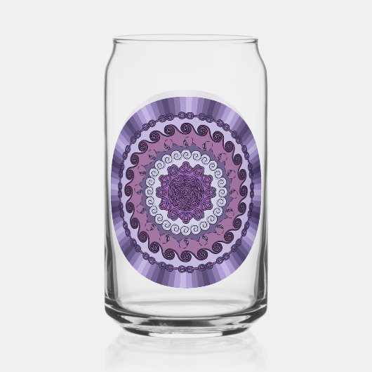 Wind Mandala Blikvorm Glas (Voorkant)