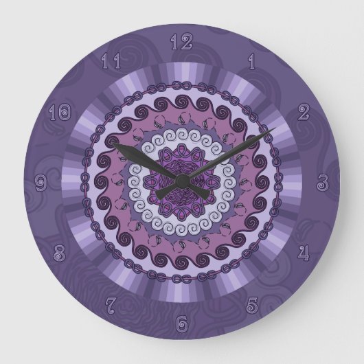 Wind Mandala Clock Grote Klok (Voorkant)