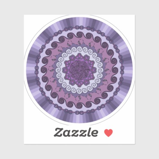 Wind Mandala Contour Sticker (Vel)