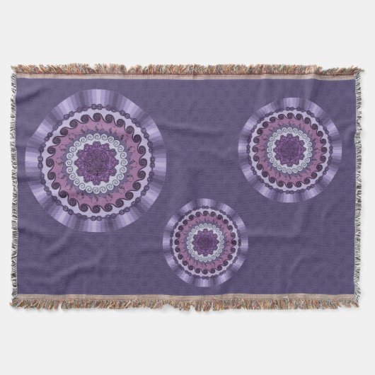 Wind Mandala Throw Blanket Deken (Voorkant)