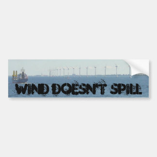 Wind morst niet bumpersticker
