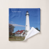 Wind Point Lighthoudeshanddoekset Bad Handdoek (Wasdoekje)