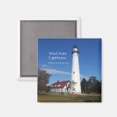 Wind Point Lighthouse magnet Magneet (Voorkant / Achterkant)