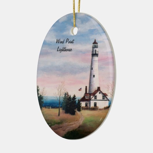 Wind Point Lighthouse Ornament (Links)