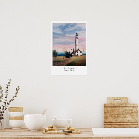 Wind Point Lighthouse Poster (Keuken)