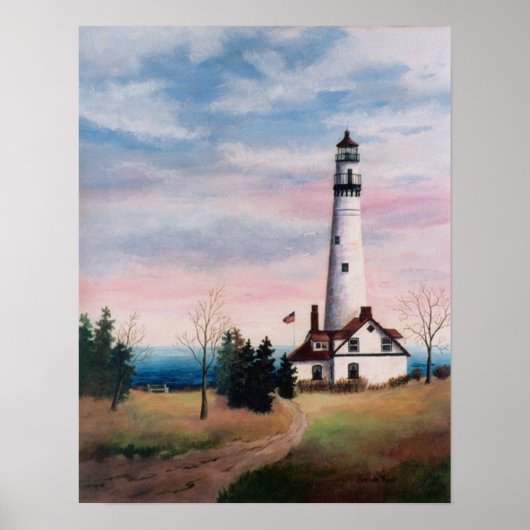 Wind Point Lighthouse Poster (Voorkant)
