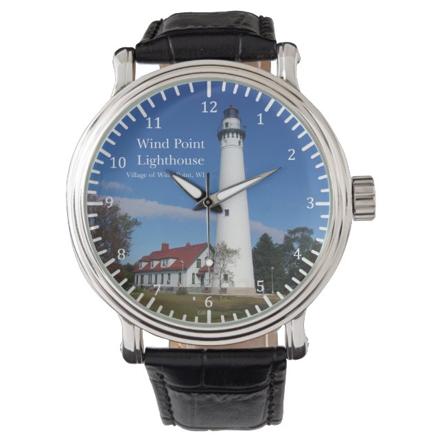 Wind Point Lighthouse watch Horloge (Voorkant)