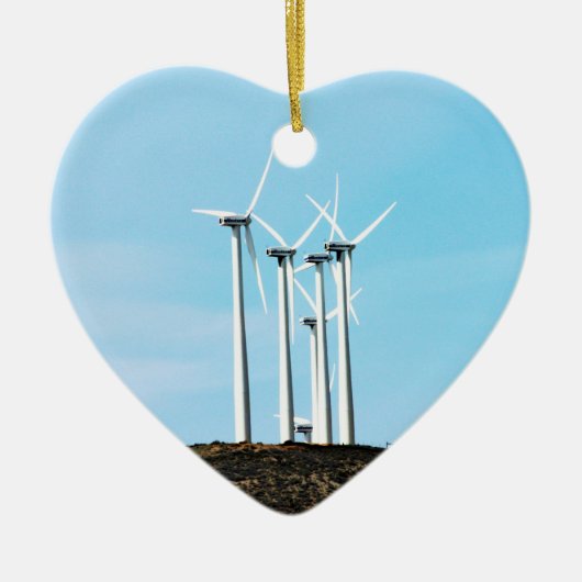 Wind Power Mojave Tehachapi Wind Boerderij Keramisch Ornament (Voorkant)