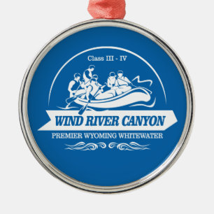 Wind River Canyon (rafting 2) Metalen Ornament