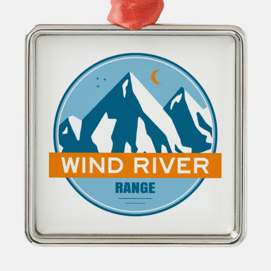 Wind River Mountain Range Metalen Ornament (Voorkant)