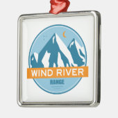 Wind River Mountain Range Metalen Ornament (Links)