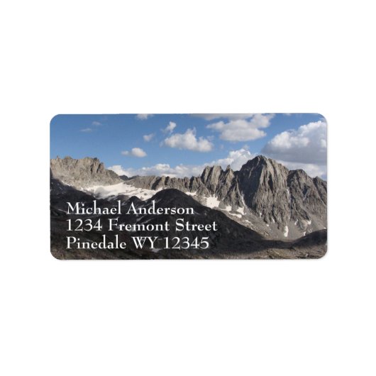 Wind River Range Etiket (Voorkant)