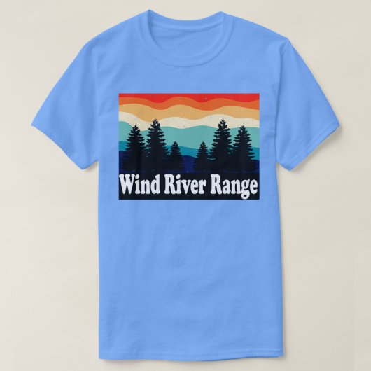 Wind River Range Wyoming Retro T-shirt (Design voorkant)