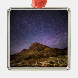 Wind rivier Canyon in de nacht Metalen Ornament