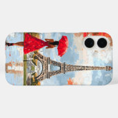Wind Romance Paris Chic Walk Case-Mate iPhone Case (Achterkant (horizontaal))