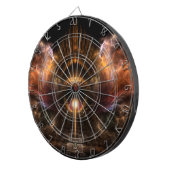 Wind Storm Fractal Art Dart Board Dartbord (Voorkant Rechts)