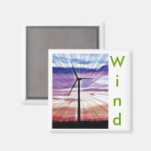 Wind Sunrise afbeelding Magneet (Voorkant / Achterkant)