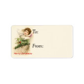 Wind Swept kerstcadeau Label (Voorkant)