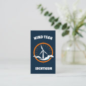 WIND TECH met QR-code Visitekaartje (Staand voorkant)