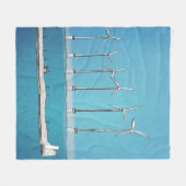Wind Turbine Fleece Blanket Deken (Voorkant (Horizontaal))
