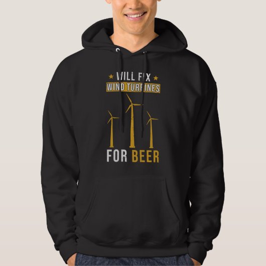 Wind Turbines Gezegde Funny Hoodie (Voorkant)