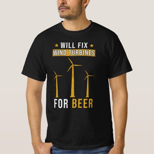 Wind Turbines Gezegde Funny T-shirt (Voorkant)