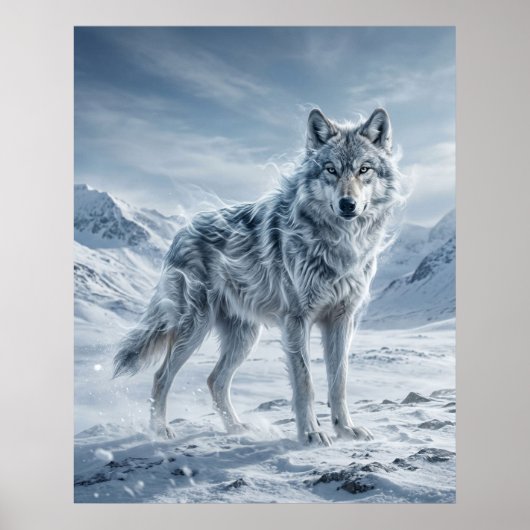 Wind Wolf Frozen Highlands Poster (Voorkant)