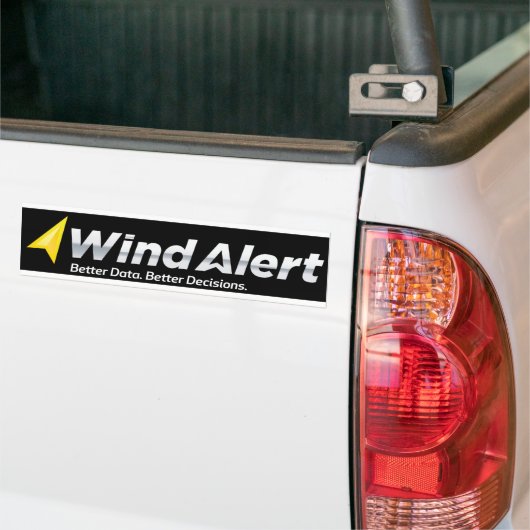 WindAlert Bumpersticker! Bumpersticker (Op Truck)