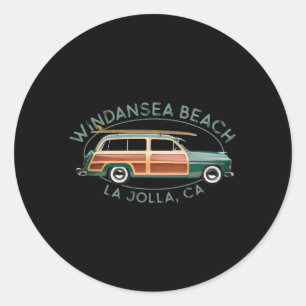 Windansea Beach La Jolla California Surfen Ronde Sticker
