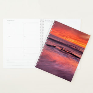 Windansea Beach Rode Zonsondergang Planner