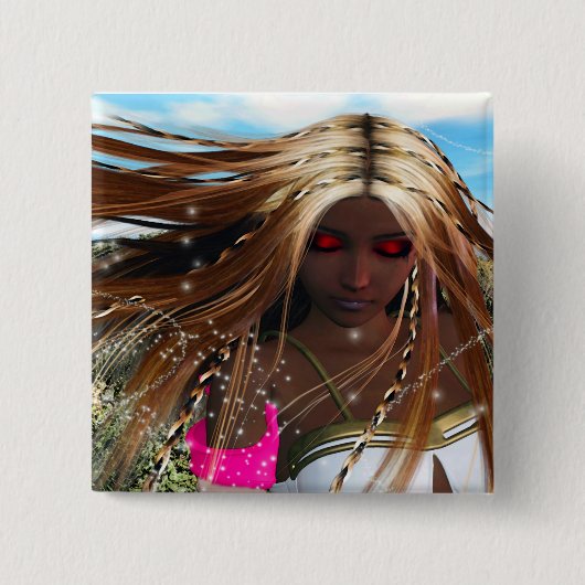 Windapparaat Vierkante Button 5,1 Cm (Voorkant)