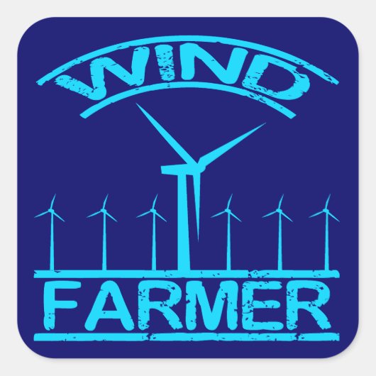 windboer vierkante sticker (Voorkant)