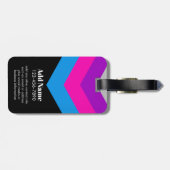  Windbreaker Color Block Darts Aangepaste naam Bagagelabel (Achterkant horizontaal)