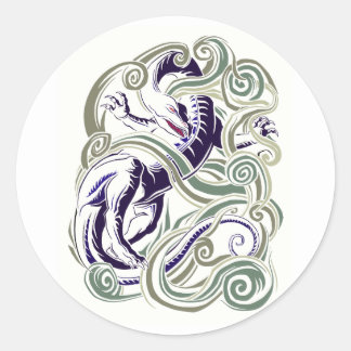 Winddraak Ronde Sticker