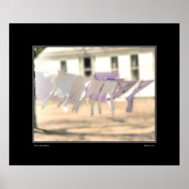 Winden in het Washline Poster