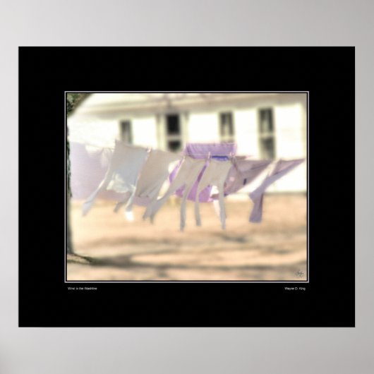 Winden in het Washline Poster (Voorkant)
