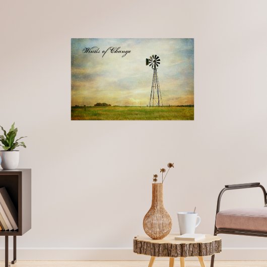 Winden van de Foto van de Verandering Druk Poster (Woonkamer 3)