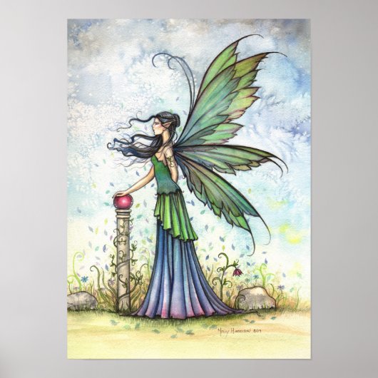 Winden van Spring Fairy Art Poster Print (Voorkant)