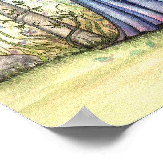 Winden van Spring Fairy Art Poster Print (Hoek)