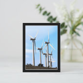 Windenergie - alternatieve energie briefkaart (Staand voorkant)