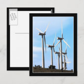 Windenergie - alternatieve energie briefkaart (Voorkant / Achterkant)
