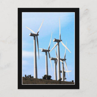 Windenergie - alternatieve energie briefkaart