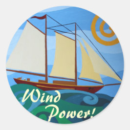 Windenergie Ronde Sticker