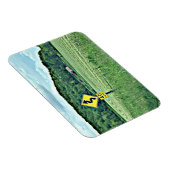 Winderige Curvy Road Sign Landschap Magneet (Rechterzijde)